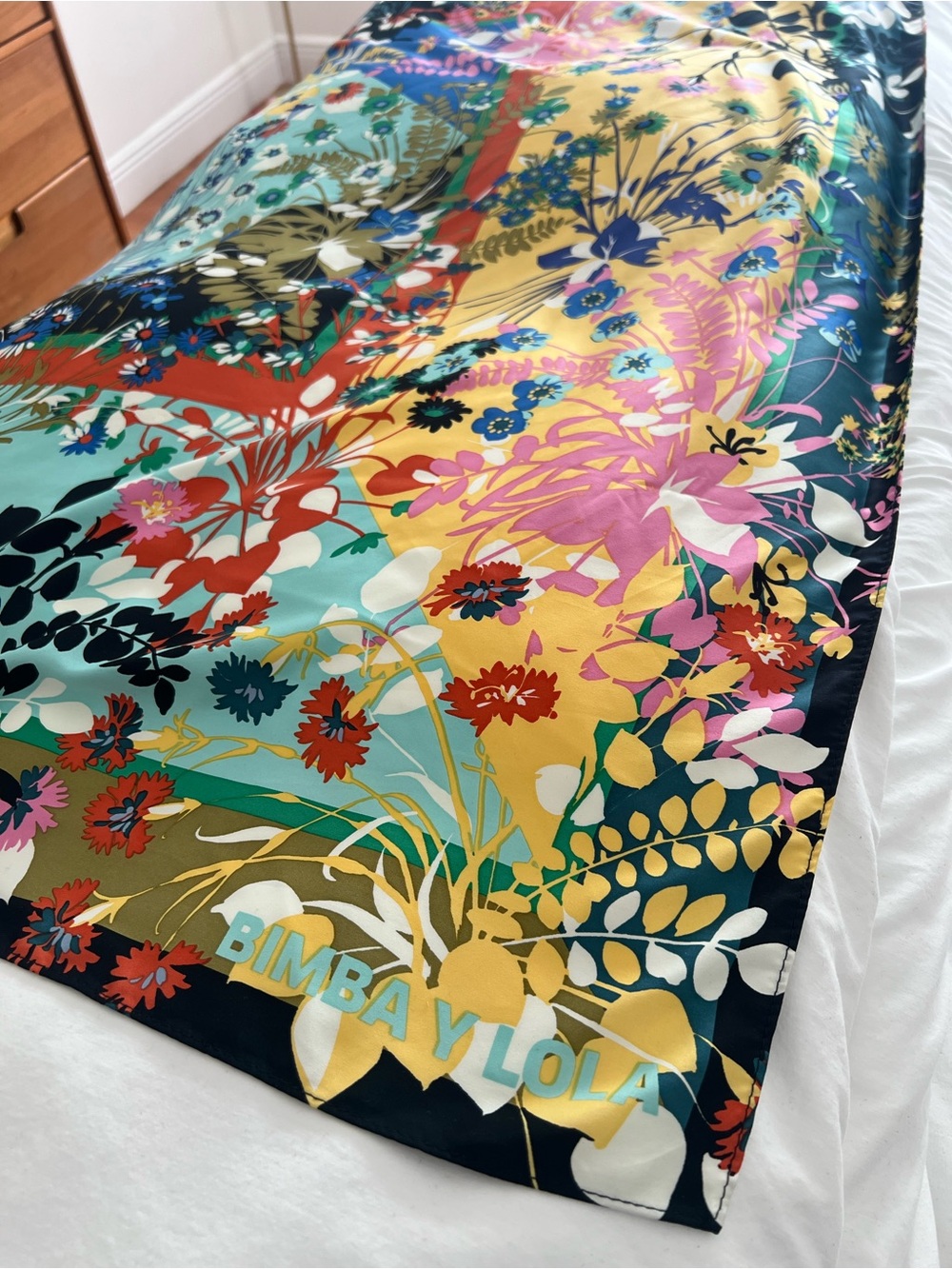 Bimba Y Lola Floral Oversized Scarf - Multicolor